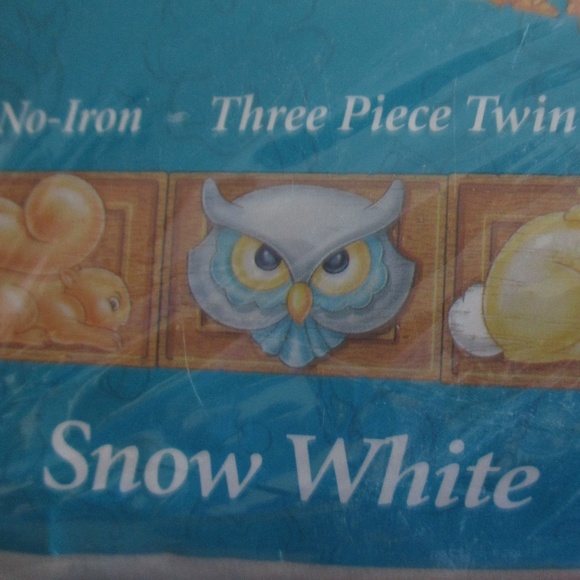 Vtg SnowWhite&7 Dwarfs 3pc Twin Sheet Set(2 Avail) - Picture 5 of 7
